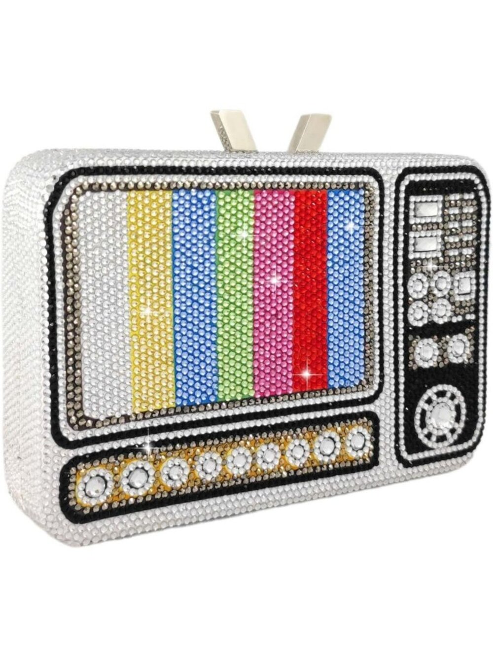 Luxury Retro Mini Crystal Clutch Purse for Women - Rhinestone Evening Bag